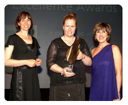  Claire, Jo and Shereen at the CIS awards