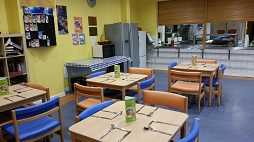 Dining area at Salvation Army Dining area